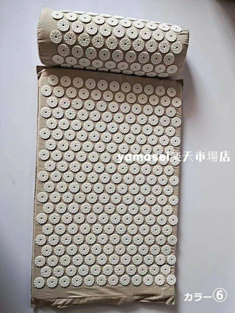 sansuiの11色 指圧マット 枕セット 鍼 指圧スパイクマット ヨガシャクティマットリラクゼーション 刺さり感 痛みリラックス ヨガマット 自宅 室内 室外 男女兼用 運動 筋肉 ジム トレーニング｜アングル3