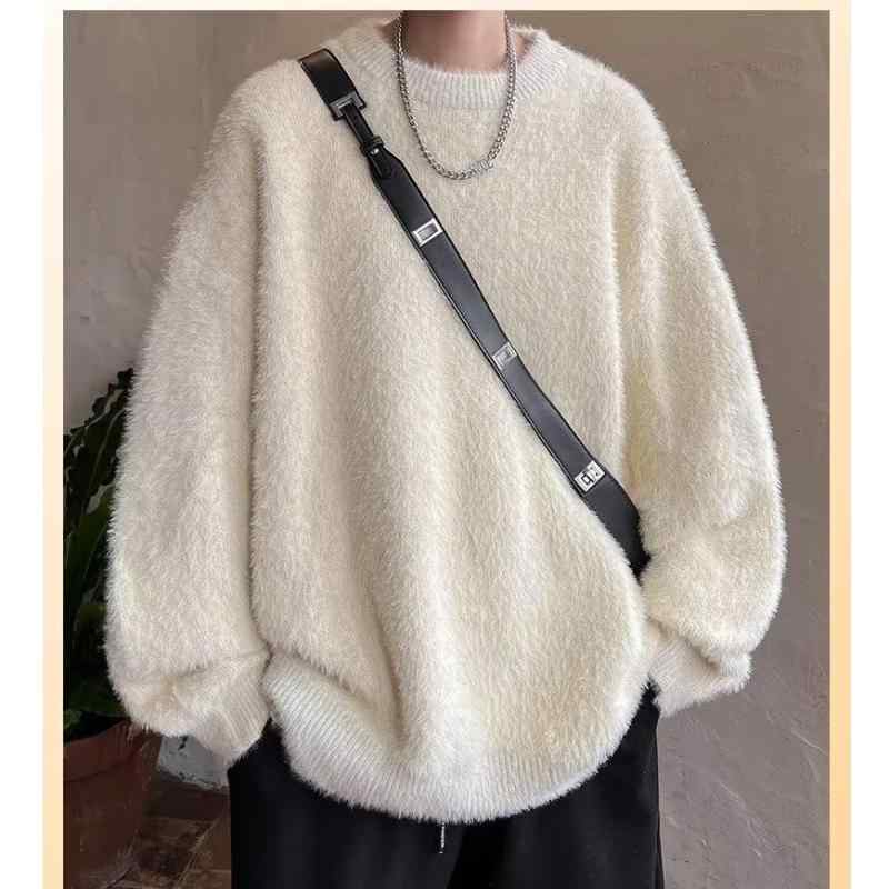 ニット メンズ ニットセーター 秋冬 厚手 防寒 あったか 長袖 トップス プルオーバー ゆったり おしゃ..