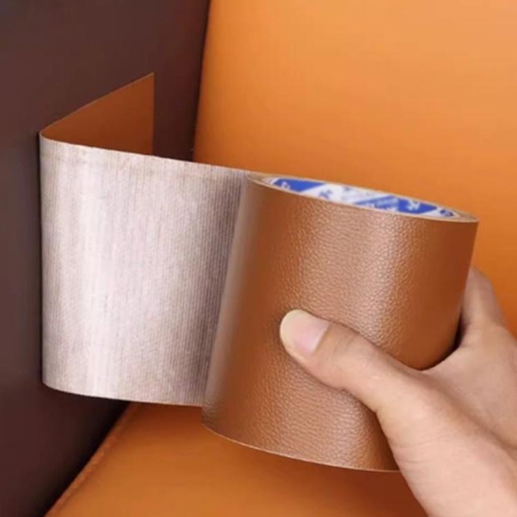 sansuiのソファ 10cm 補修テープ 革 手作り 幅5cm 椅子 車 合皮シート 破れ 補修 テープ 合皮 簡単 貼るレザー カバン 貼るだけ 人工皮革 補 長持ち 擦れ｜アングル2