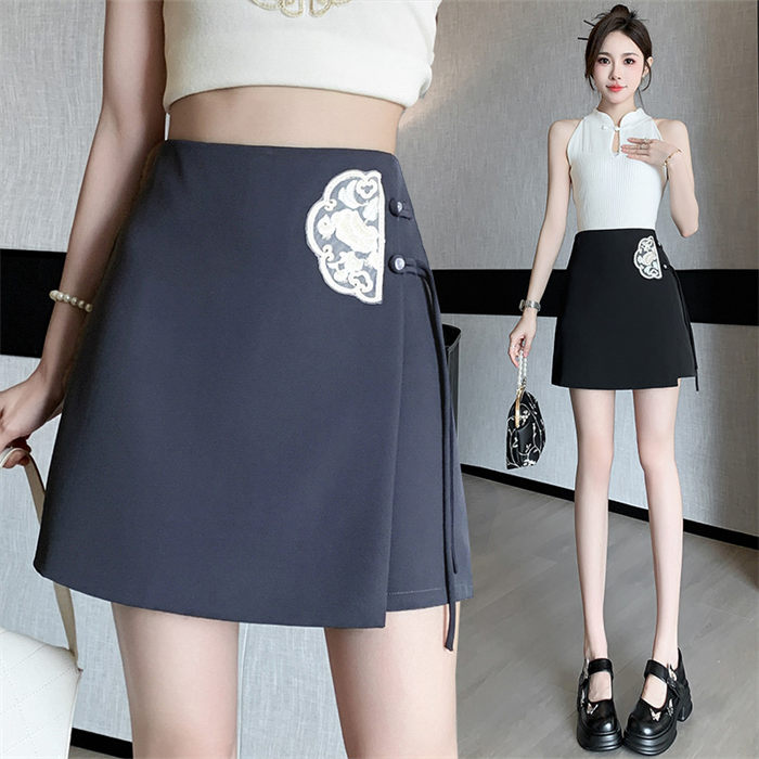 ミニスカート レディース 無地 台形スカート Aライン ハイウエスト 大きいサイズ 春服 夏服 美人 細見せ 体型カバー 脚細 脚長 ミディアム 韓国 カジ 女性 お出かけ ファッション