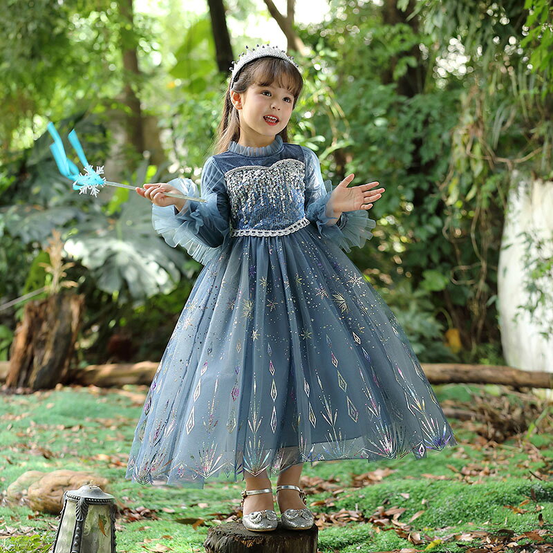樂天商城 - 100~150cm 子供ドレス プリンセス 女の子 長袖 ピアノ 発表会 ドレス 結婚式 七五三 フォーマル 子ども ロングドレス キッズ ワンピース お姫様 レースドレス ジュニア プリンセスドレス
