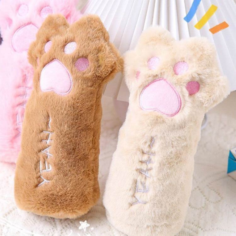 ペンケース 肉球 ぬいぐるみ型 ペンポーチ 大容量 ネコの手 ぬいぐるみポーチ ふでばこ ペン入れ ふで箱 かわいい ふわふわ もふもふ フェイクファー キャット 小 ねこ ネコ sansui01-10006166 sansui サンプル画像2