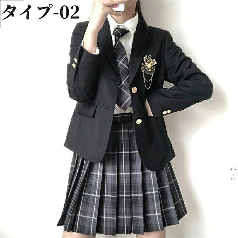 卒業式スーツ 6点セット 女の子 かっこいい 子供服 女子高生 制服 小学生 中学生 ...