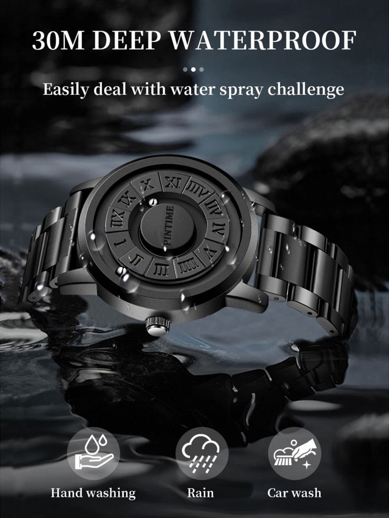 新型クールマグネット浮上ボール腕時計アイデア個性的ファッションコンセプト男女兼用父の日プレゼット