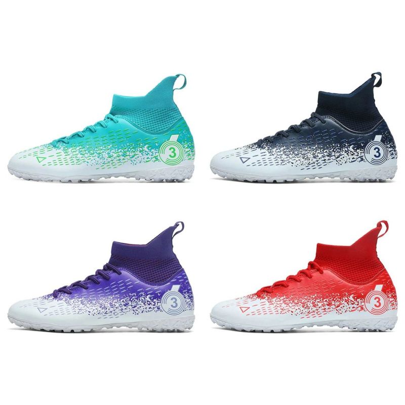 サッカー トレーニングシューズ ハイカット 大人 ジュニア トレーニングシューズ男女兼用 超軽量 サッ..