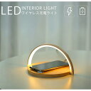 インテリアライト ベッドサイドライト ナイトライト ワイヤレス充電器 置くだけ充電LED ライト iPhone 無線充電 木目調 ウッド インテリア 授乳灯 常夜灯 北欧 おしゃれ ブラック ホワイト 木目(3)