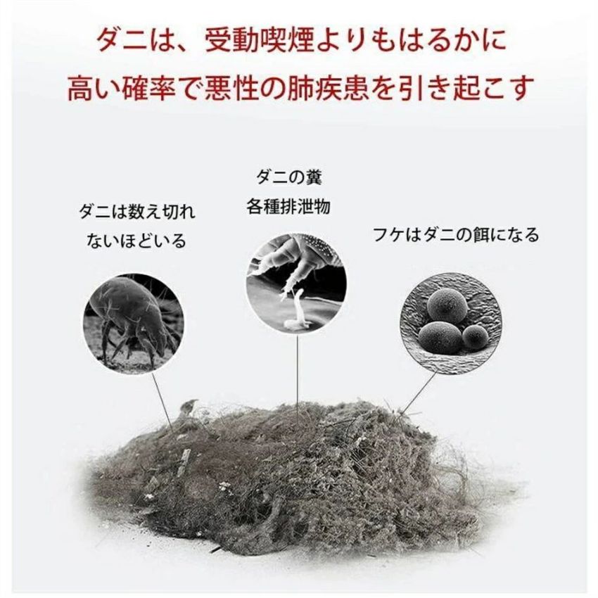 コードレススマートUV除菌ダニ除去ふとんクリーナー 超吸引力 UVランプ除菌 UV布団...