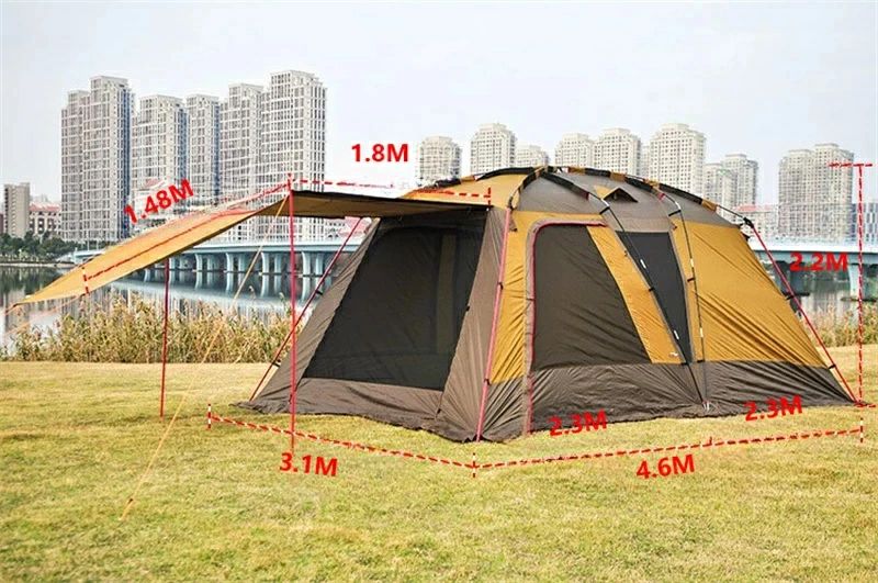 広々大空間 家族にうれしい 大型テント テント フルクローズ 6人用テント 5人用テント 6人用 ビッグベアーテント ドームテント フライシート 防水 6人 5人 4人 5人用 5〜6人用ドーム型 テント