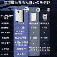 除湿機 空気清浄機 3WAY30畳 知能恒湿 除湿器 コンパクト パワフル除湿 小型 除菌 消臭 静音 家庭用 湿気フィルター デシカント式 省エネ 軽量 節電 結露 梅雨対策 衣類乾燥除湿機 衣類 梅雨 湿気 カビ防止 洗濯物 自動停止