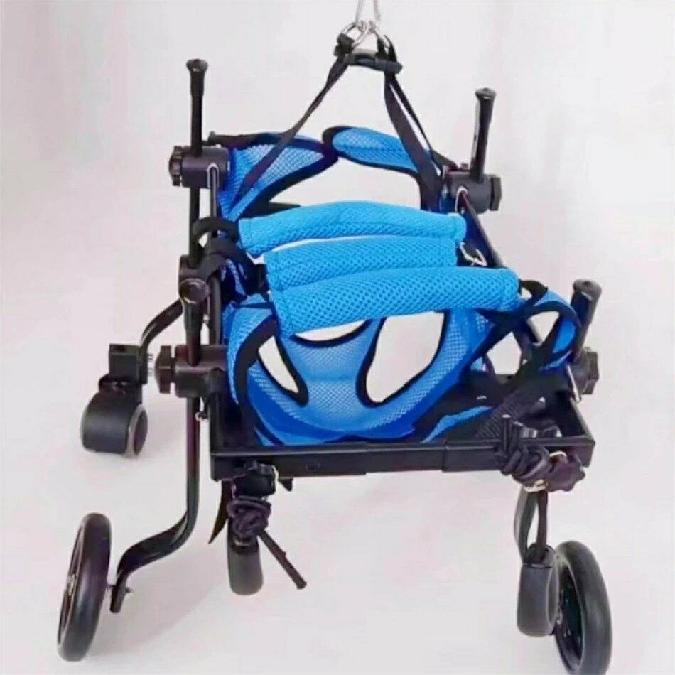 犬用車椅子 犬用歩行器 後ろ足 ペット車椅子 歩行補助 犬用カート ドッグウォーカー　 リハビリ用歩行補助具 シニアドッグ サイズ調整可能 お散歩 補助輪 犬用介護 コーギー 柴犬 4輪 犬用補助 2