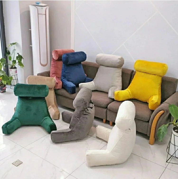 背もたれ クッション 低反発 読書用クッション 腰痛対策 レストクッション くまちゃんみたいな形 背中クッション 座椅子 腰楽クッション ソファクッション