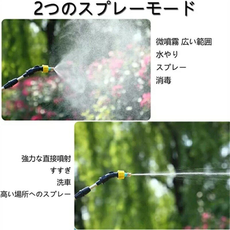 噴霧器 電動 充電式 8L/5L 2種類のスプレー 小型 肩掛け 自動噴霧器 電気農薬じょ...