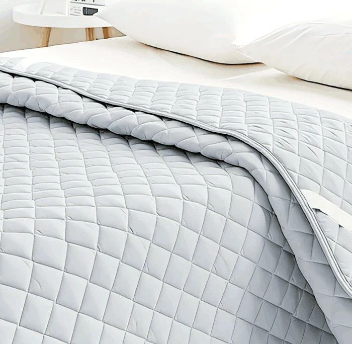 ベッドパッド・敷きパッド クイーンサイズ快適防ダニ抗菌防臭吸汗速乾洗えるホテル仕様ピンク・グレー・ホワイト・コーヒー(160X200cm)