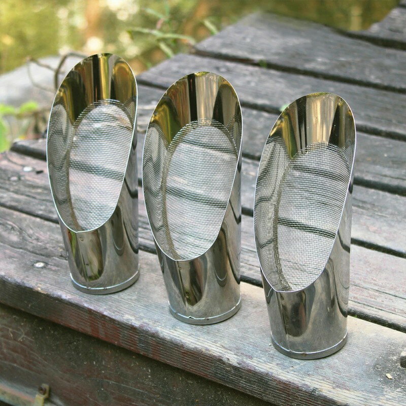 土入れ 網付き 3サイズ ステンレス製 園芸栽培 土壌 園芸用品 ガーデニング用品 多肉植物 盆栽 ミニ盆..