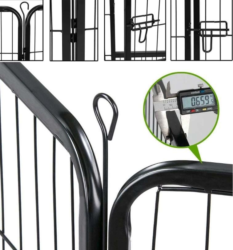 ペットフェンス 中大型犬用 ペットケージ ペットフェンス ゲージ サークル トレーニングサークル スチール製 複数の組み合わせ 室内室外兼用 犬小屋 ペット用品