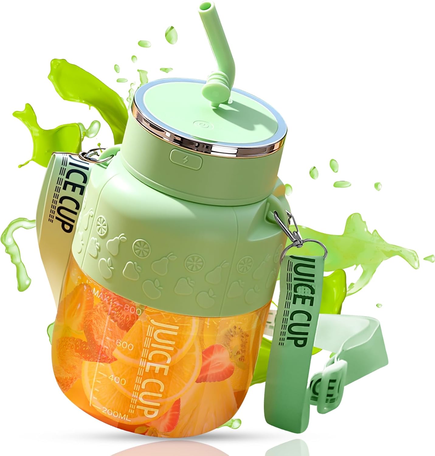 【2025革新強化版】ジューサー ミキサー 小型 氷も砕ける 野菜 果物 離乳食用 22000高速回転 コンパクト お手入れ簡単 ミニ 持ち運びやすい USB充...