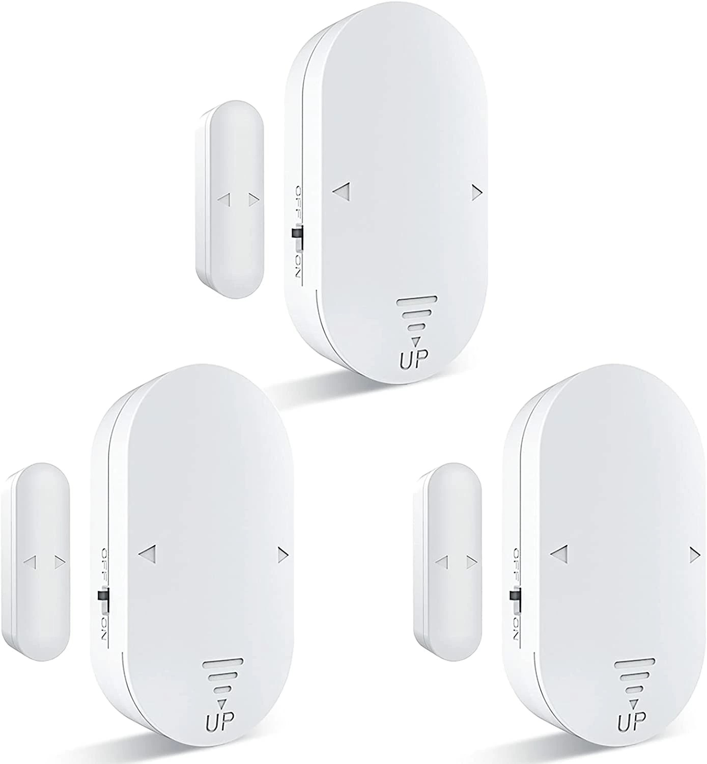 3個入り 防犯 ブザー 防犯アラーム 薄型 5つモード 開放検知 侵入防止 130dB大音量 取り付け簡単 両面テープ付き ドア 窓 玄関出入 事務所 冷蔵庫