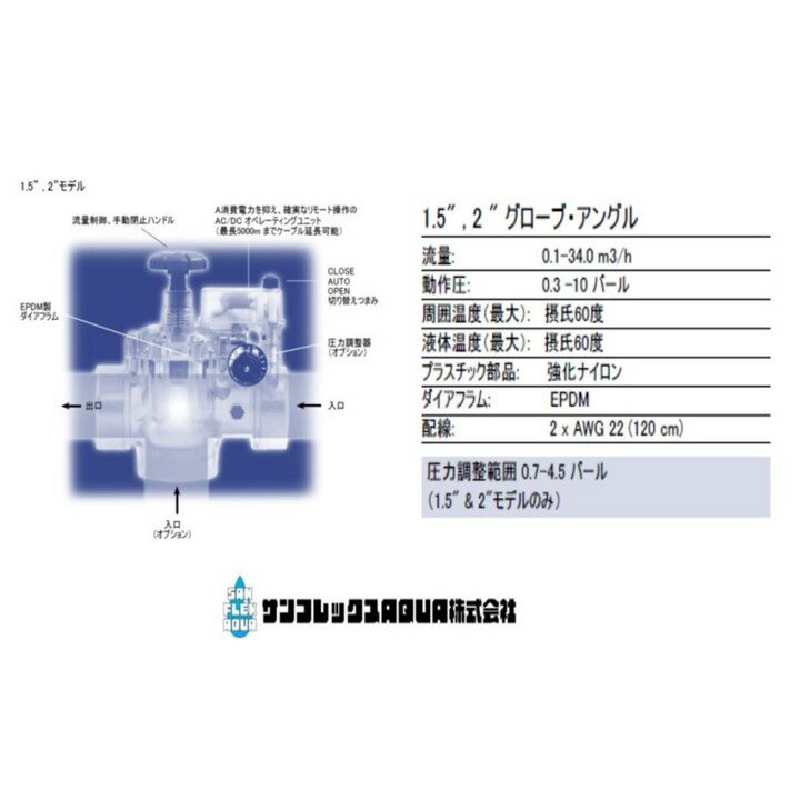 アクアネット　電磁弁 DCモデル　　40φ（1．1／2インチ）
