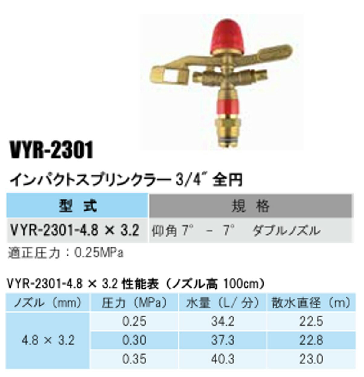 簡易型　果樹園棚下低角度スプリンクラーホースセット40φ−4本立　SAN-NPH40RM-4