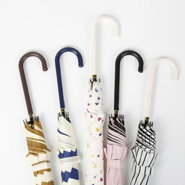 傘 雨傘 晴雨兼用傘 長傘 8本骨 ワンタッチ ジャンプ 日傘 完全遮光 UVカット 軽量 大きい レディース おしゃれ ボーダー ストライプ