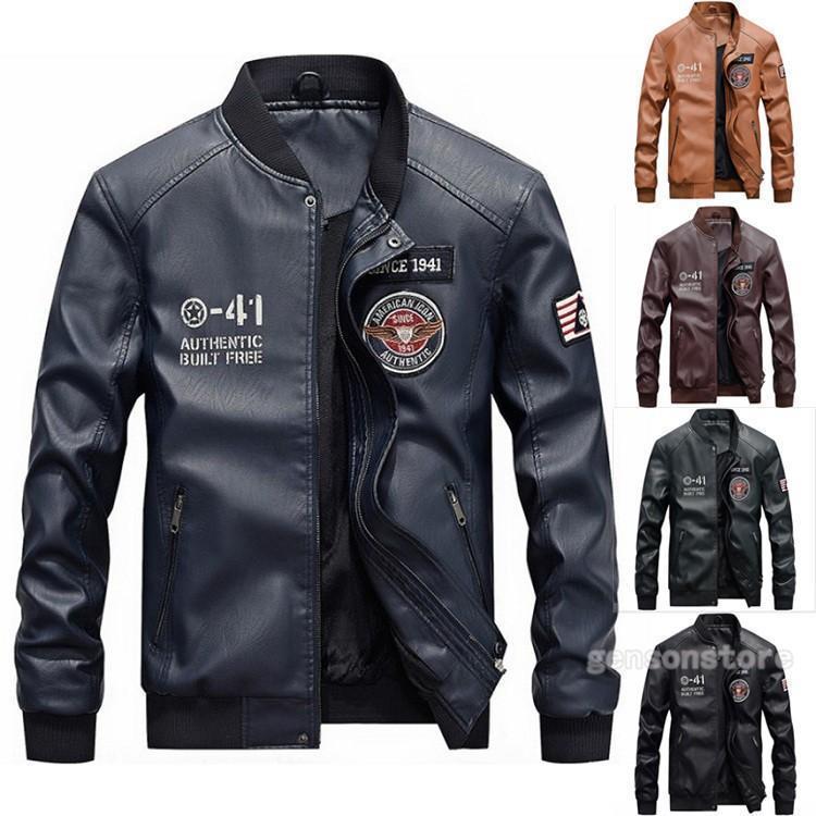 フライトジャケット メンズ 革ジャン スカジャン MA-1 スタジャン ジャンパー ライトアウター レザージ..