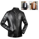 メンズ革ジャン 本革 秋冬 レザー ライダース 韓国風 バイクウェア シングル 男性用 上品 防寒防風