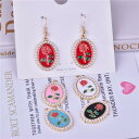 【2ケ】薔薇 バラ フラワー 花 イニシャル チャーム パーツ 金具 ピアス パーツ バッグチャーム アクセサリー カン付 ハンドメイド 約20*28mm