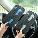 車用 サンバイザーポケット 小物収納 多機能ポケット スリム カードホルダー バイザー サングラス アイデア CD 駐車券 ETCカード 便利グッズ 取付簡単