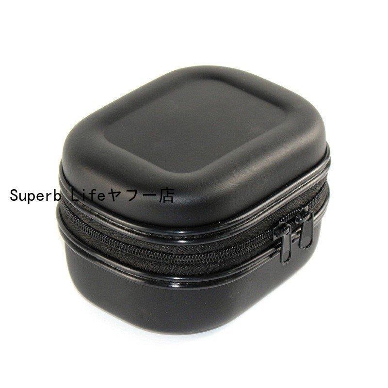 リールケース リールカバー フィッシングバッグ ハードケース 釣り 収納 道具箱 ブラック 黒 チャック..