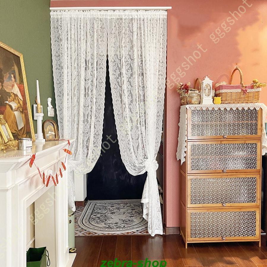 北欧 レース のれん 布 寝室 リビング 間仕切りカーテン キッチン 玄関 ドアカーテン 目隠し のれん 暖..