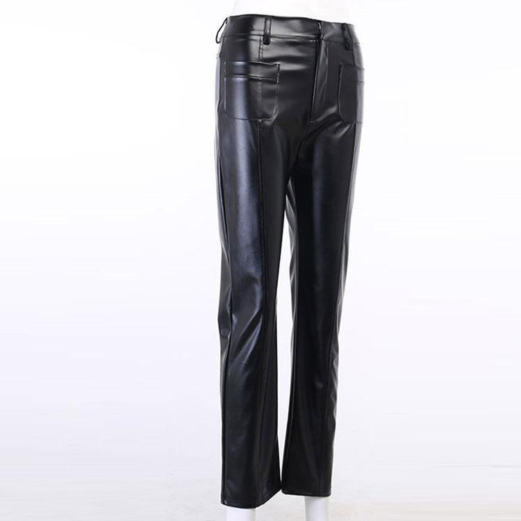 レザーパンツ レディース　スキニー 革パン バイクパンツ バイク用レザー パンツ 革パンツ ストレート ..