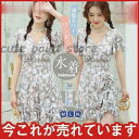 水着 レディース ワンピース 花柄 体型カバー ママ水着 プール みずぎ 夏休み 女子 シンプル カジュアル スイムウエア