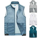 ベスト メンズ UVカット 速乾防水 ジレ ベスト 前開き 無地 ノースリーブ トップス おしゃれ メンズ アウター 立ち襟 チョッキ 夏 日焼け止め カジュアル