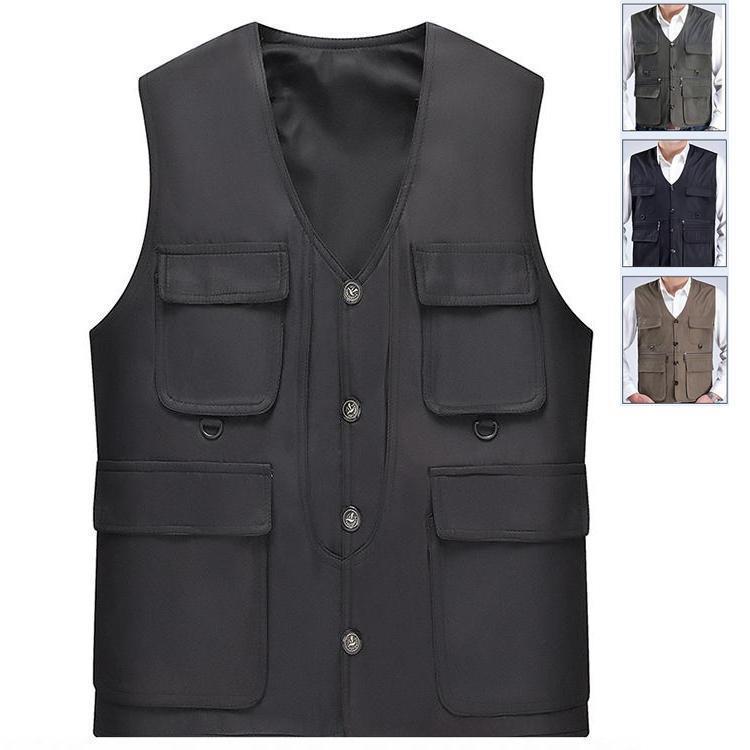 アウトドアベスト メンズ 多機能ベスト 作業服 お釣り 撮影 登山旅行 登山 大 春 夏 カジュアル マン ..