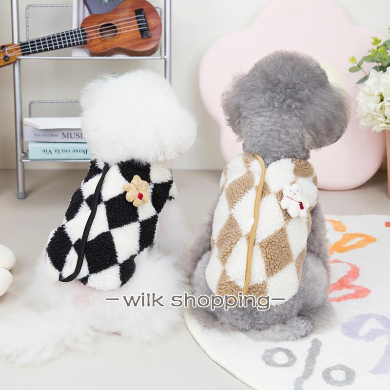 犬の服 犬服 裏起毛 ドッグウェア あたたかい もこもこ 散歩 可愛い 2色 お洒落 犬の服 温かい 冬服 秋..