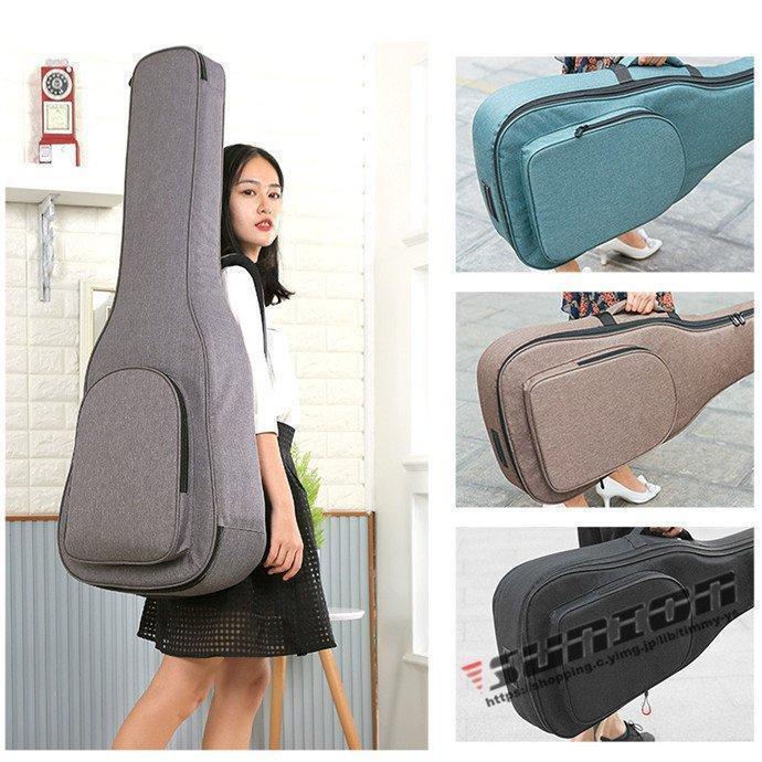 ギターケース ギグバッグ アコギケース セミハードケース アコースティックギターケース41インチ クッ..