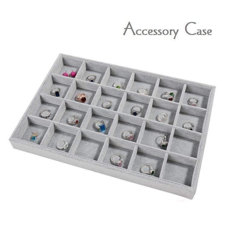 アクセサリーケース ジュエリーボックス ジュエリー収納 アクセサリー収納 コレクションボックス 24枠 ..