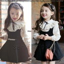 女の子 入学式 フォーマル ワンピース キッズ 卒園式 子供服 スーツ 長袖 白ブラウス パールアクセ付きワンピース 子ども服 七五三 発表会 ピアノ 卒業式 ...