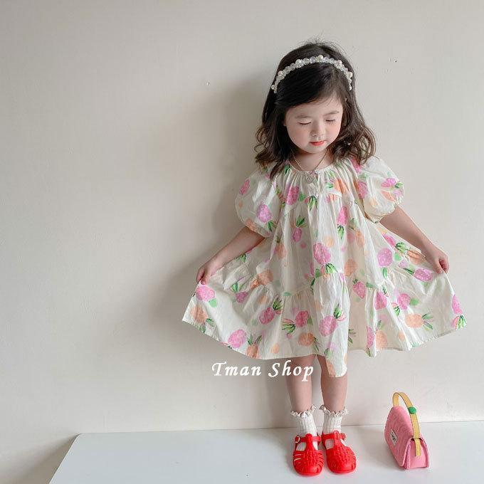 子供服 ワンピース 半袖 半袖ワンピース 子供ワンピース 子供ドレス dress キッズ 女の子 カジュアル 夏 膝丈 きれいめ 花柄 可愛い