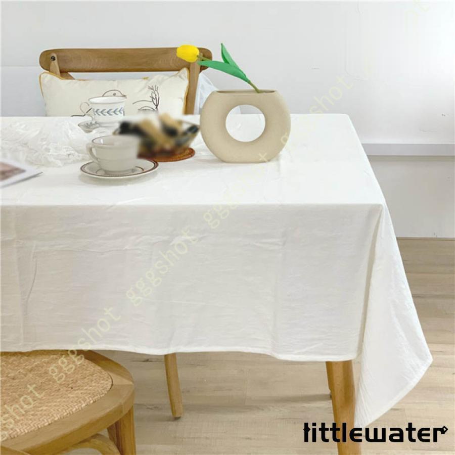 テーブルクロス シンプル テーブルカバー 可愛い デスクマット 北欧 おしゃれ ホテル 旅館 クロス 綿 ..