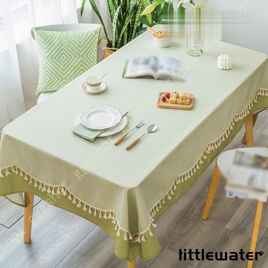 テーブルクロス 北欧 長方形 ホーム装飾 綿麻製 お洒落 可愛い テーブルマット 花柄 コットンリネン テ..