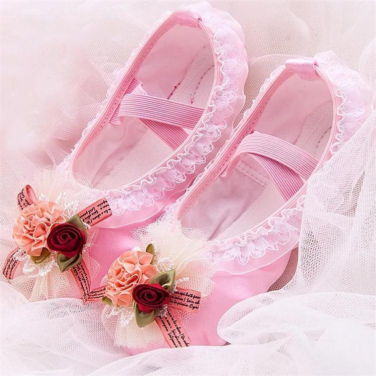 バレエシューズ キッズ　女の子　ジュニア　ダンス初心者 バレエ用品　切り替えシューズ　体操　ダンス..