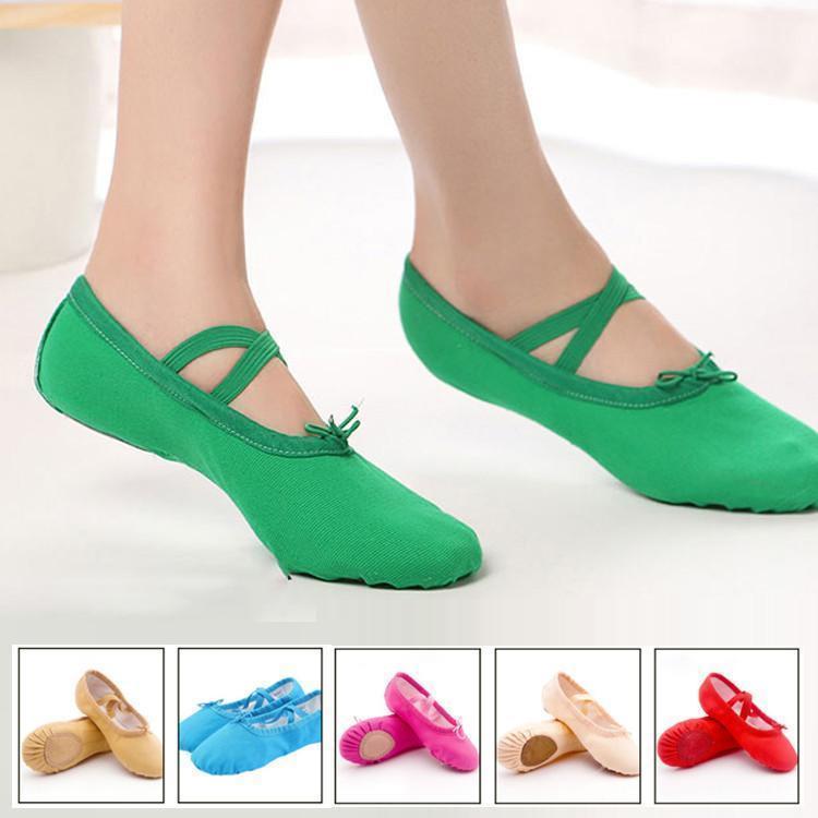 バレエシューズ キッズ　女の子　ジュニア　ダンス初心者 バレエ用品　切り替えシューズ　体操　ダンス..