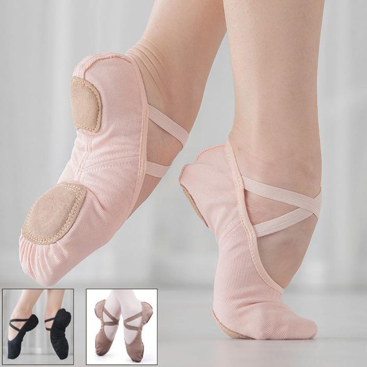 バレエシューズ キッズ　女の子　ジュニア　ダンス初心者 バレエ用品　切り替えシューズ　体操　ダンス..