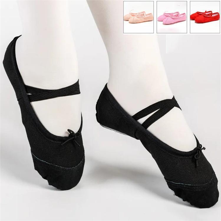 2点セット バレエシューズ キッズ　女の子　ジュニア　ダンス初心者 バレエ用品　切り替えシューズ　体..