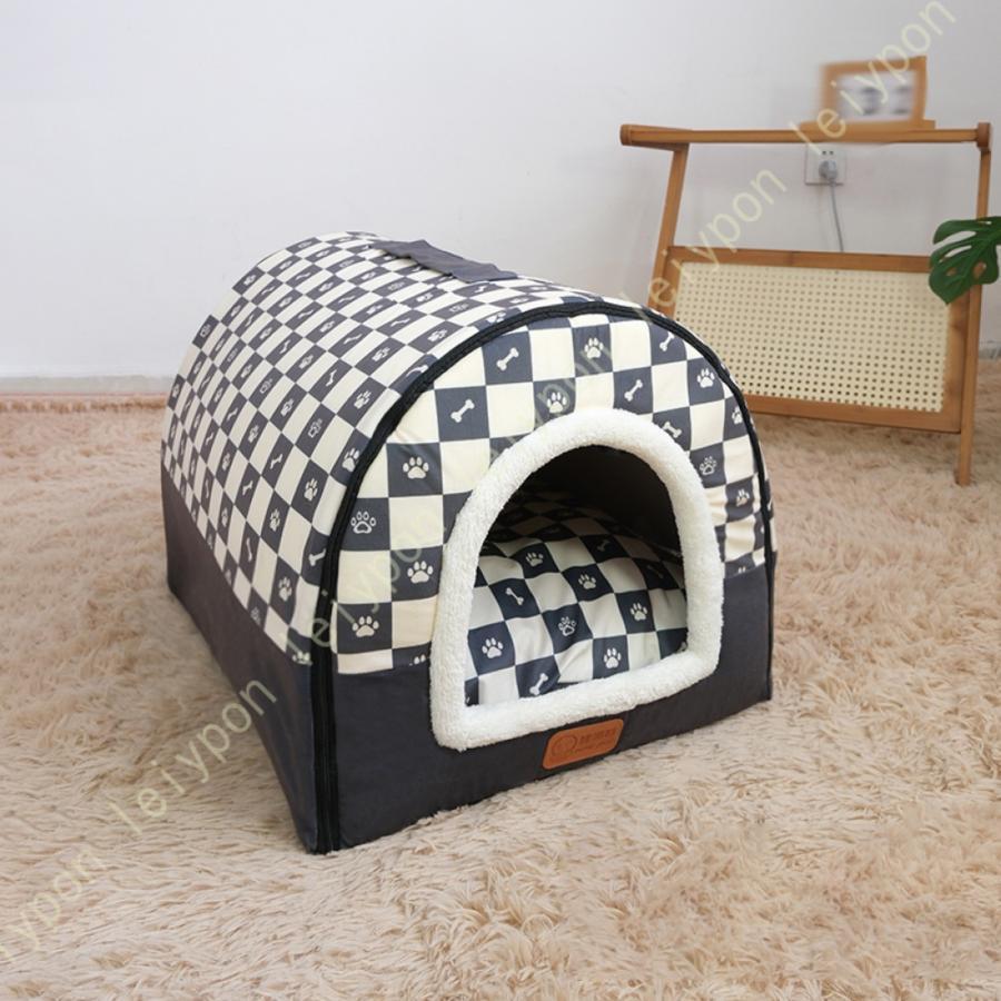 ペット ベッド 小型犬 猫用 ペットハウス ドーム型ベッド オールシーズン 犬 猫 クッション 室内犬 ドーム 屋根つき 春 夏 秋 冬 さめ おもしろ 面白 小屋