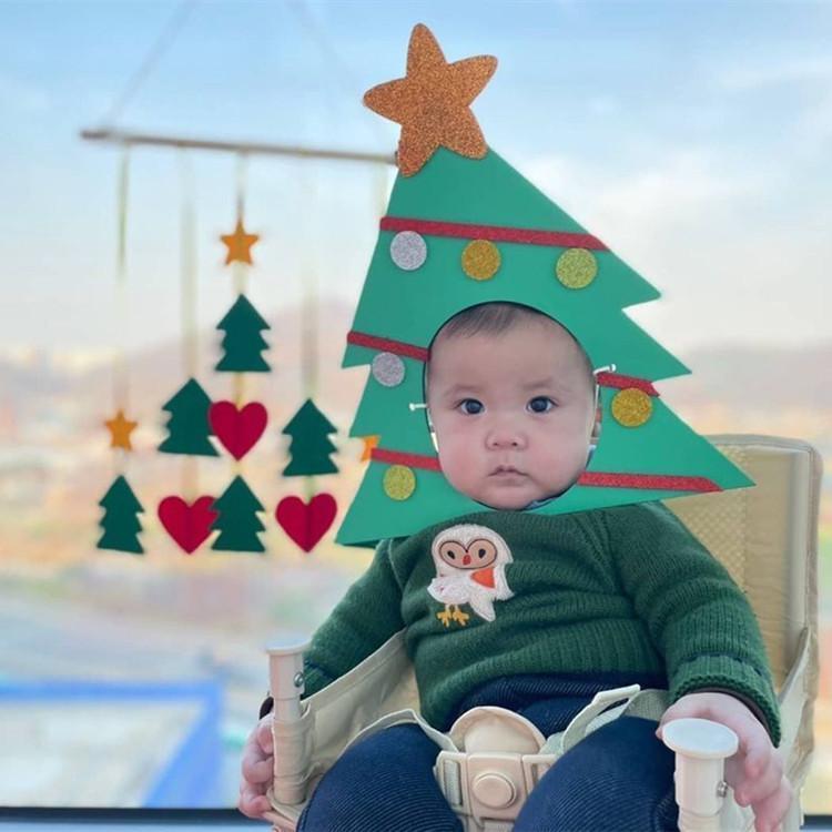 クリスマスツリー 帽子 キッズ　大人　おもしろ サンタ 手作りキット パーティ