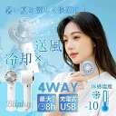扇風機 ハンディファン 小型 USB充電式 冷却プレート 手持ち 卓上 静音 風量調節 強風 熱中症対策 冷感 首かけ クーラー アウトドア