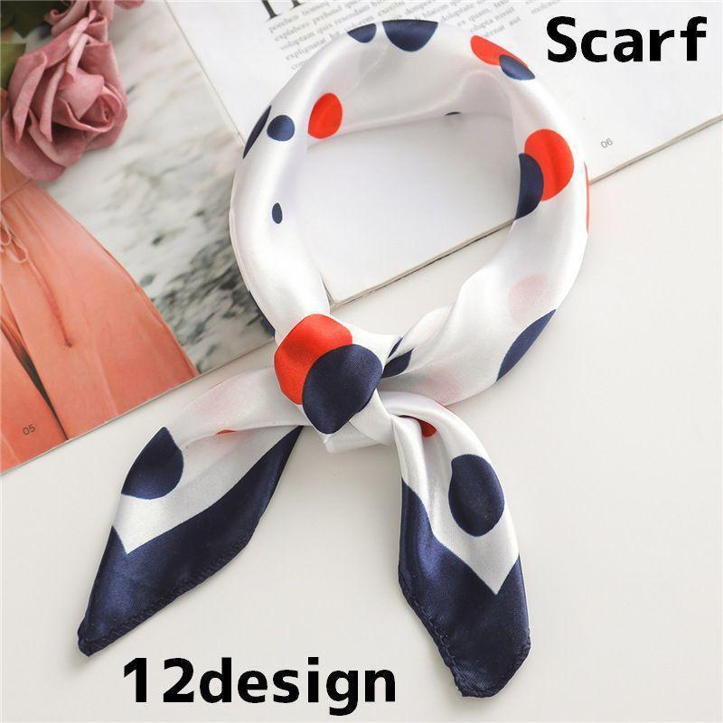 スカーフ レディース 女性 正方形 スクエア 50cm バッグスカーフ ストール バンダナ ヘッドアクセサリ..