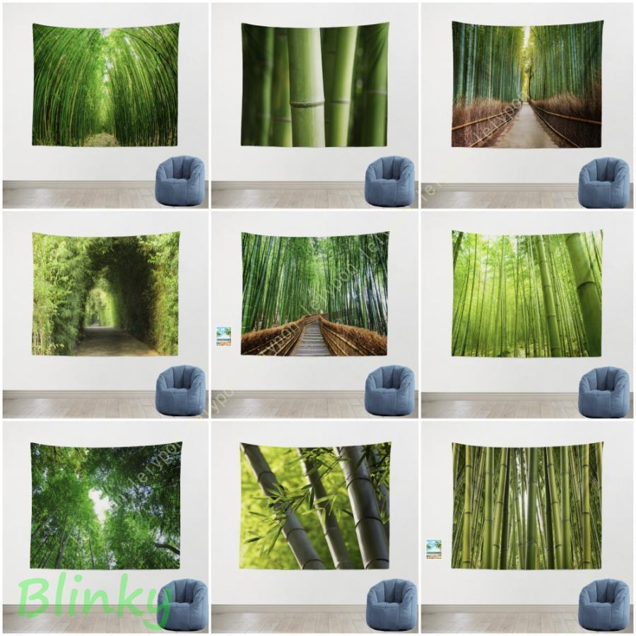 タペストリー 大判 森の光 自然風景タペストリー ジャングル サンシャイン 竹 壁掛け 風景画タペストリ..